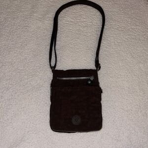 Kipling brown travel crossbody bag
